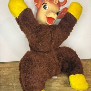 Vintage Elsie the Cow Rubber Face Stuffed Plush Animal Borden Steven Smith